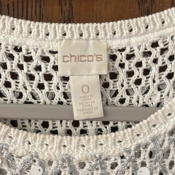 Chico’s sweater top, worn once. Like new! Size 0 - Picture 7 of 11